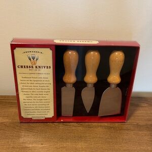 Restoration Hardware Vintage Cheese Knives Set of 3 NEW